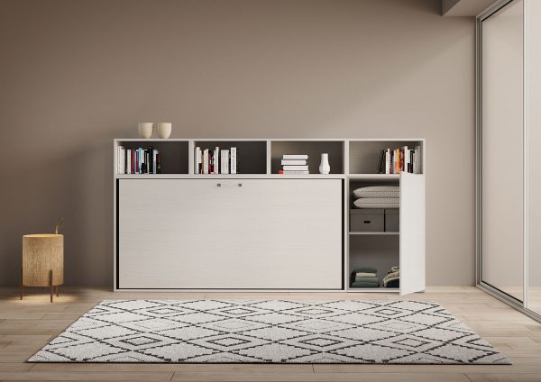 Letto Kando singolo Bianco Frassino composizione A - immagine 5
