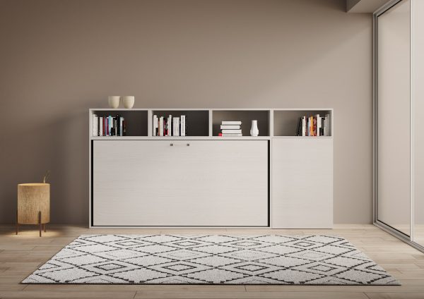 Letto Kando singolo Bianco Frassino composizione A - immagine 3