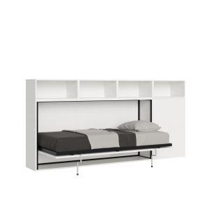 Letto Kando singolo Bianco Frassino composizione A con materasso