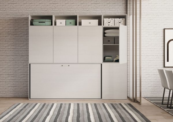 Letto Kando singolo Bianco Frassino composizione B - immagine 5