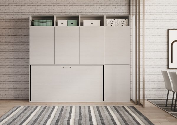 Letto Kando singolo Bianco Frassino composizione B - immagine 3