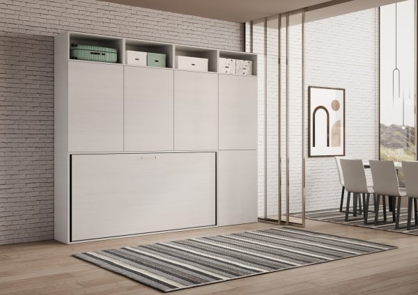 Letto Kando singolo Bianco Frassino composizione B - immagine 6