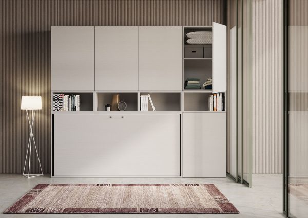 Letto Kando singolo Bianco Frassino composizione C - immagine 5