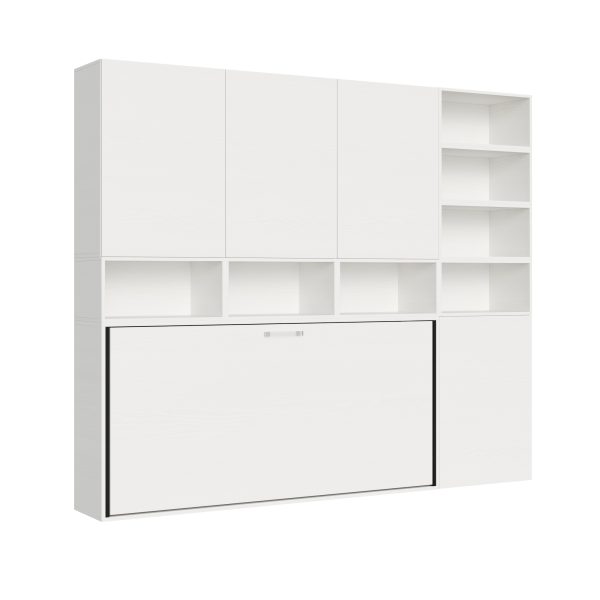 Letto Kando singolo Bianco Frassino composizione E - immagine 2