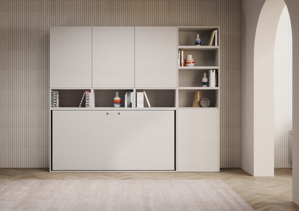 Letto Kando singolo Bianco Frassino composizione E - immagine 3