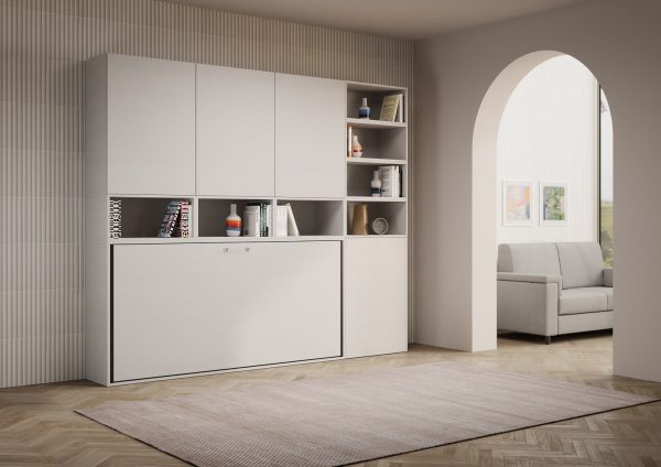 Letto Kando singolo Bianco Frassino composizione E - immagine 6