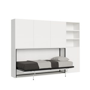 Letto Kando singolo Bianco Frassino composizione F con materasso
