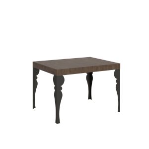 Tavolo Paxon piano noce cm. 80x120 telaio allungabile fino a 204 Antracite