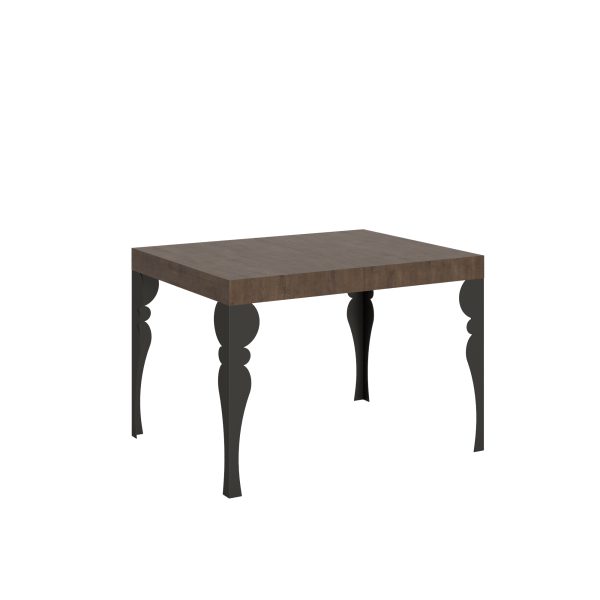 Tavolo Paxon piano noce cm. 70x110 telaio allungabile fino a 194 Antracite
