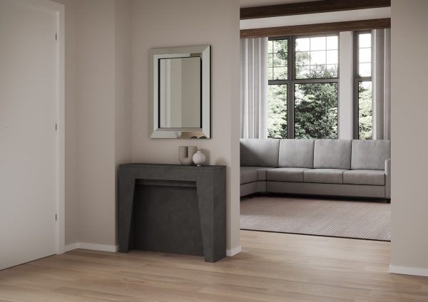 Consolle allungabile 90x25/211 cm Anea Antracite - immagine 2