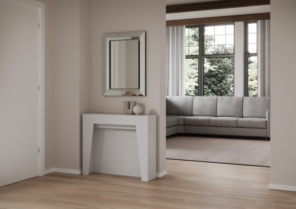 Consolle allungabile 90x25/211 cm Anea Bianco Frassino - immagine 2