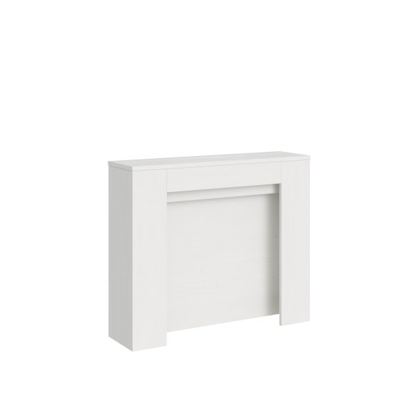 Consolle allungabile 90x25/211 cm Kiba Bianco Frassino