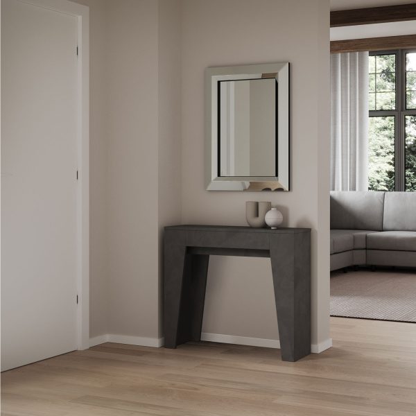 Consolle allungabile 90x25/181 cm Narrow Antracite - immagine 2