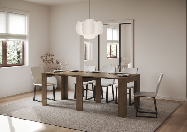 Consolle allungabile 90x25/181 cm Slick Noce - immagine 4