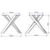 Tavolo allungabile 90x90/194 cm Clerk Premium tortora gambe antracite - immagine 4