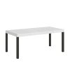 Tavolo allungabile 90x200/304 cm Everyday Premium Bianco Frassino telaio Antracite