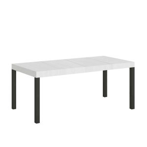 Tavolo allungabile 90x180/440 cm Everyday Premium bianco frassino telaio Antracite