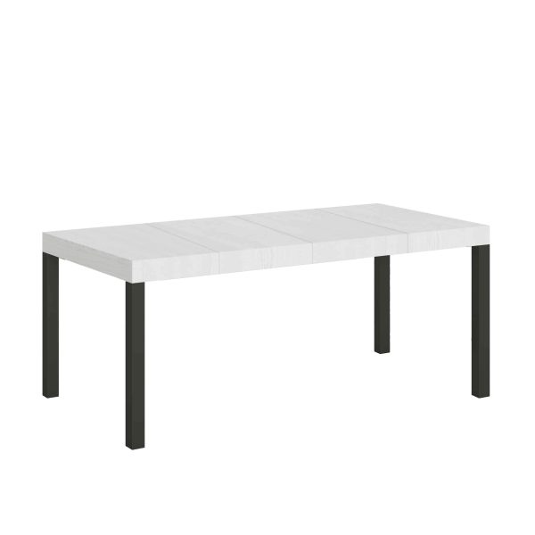 Tavolo allungabile 90x180/440 cm Everyday Premium bianco frassino telaio Antracite