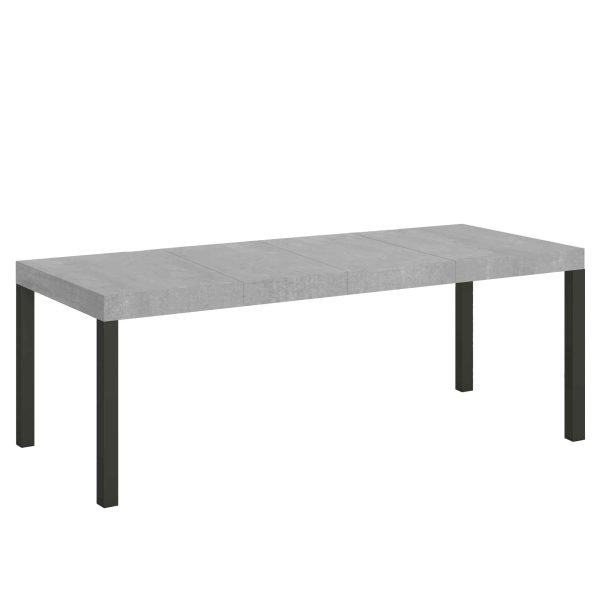 Tavolo allungabile 90x160/420 cm Everyday Premium cemento telaio Antracite