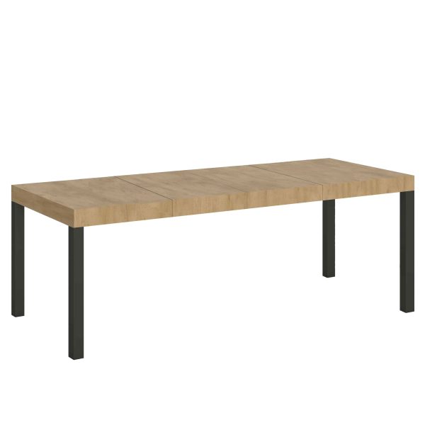 Tavolo allungabile 90x200/460 cm Everyday Premium Quercia Natura telaio Antracite