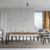 Tavolo allungabile 90x200/460 cm Everyday Premium Quercia Natura telaio Antracite - immagine 3