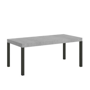 Tavolo allungabile 90x90/246 cm Everyday Premium Cemento telaio Antracite