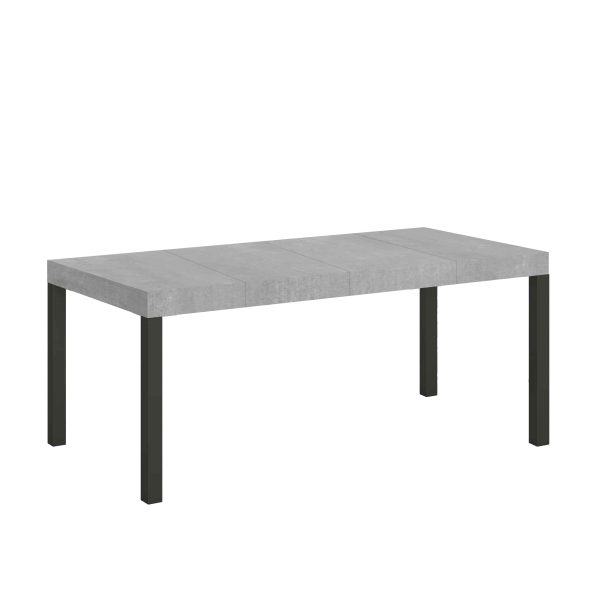 Tavolo allungabile 90x90/246 cm Everyday Premium Cemento telaio Antracite