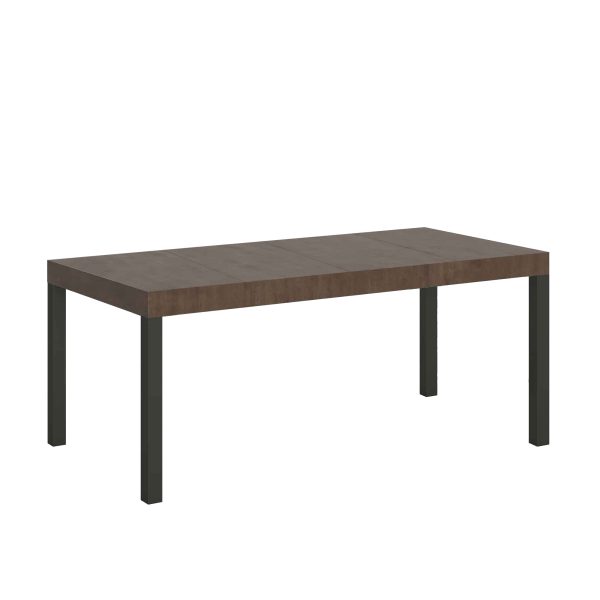 Tavolo allungabile 90x90/246 cm Everyday Premium Noce telaio Antracite