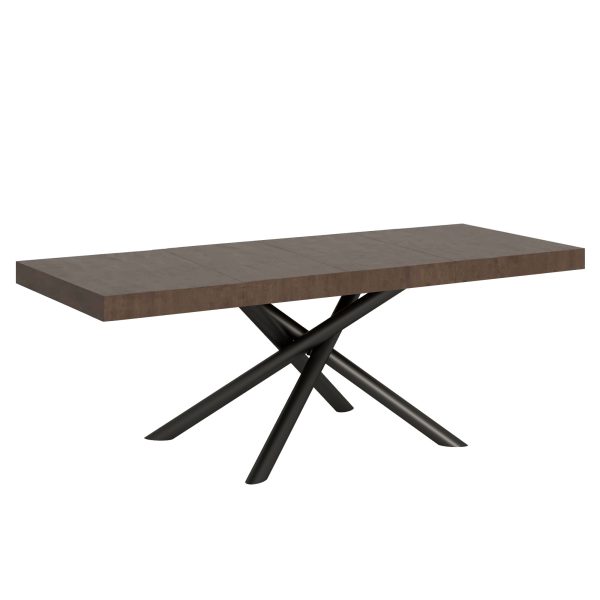 Tavolo allungabile 90x160/264 cm Famas Premium Noce telaio Antracite