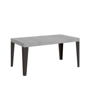 Tavolo allungabile 90x140/400 cm Flame Premium cemento telaio Antracite