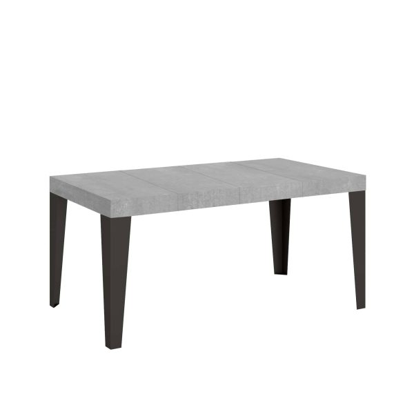 Tavolo allungabile 90x130/234 cm Flame Premium Cemento telaio Antracite