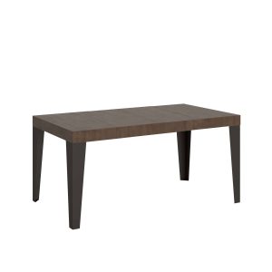 Tavolo allungabile 90x140/400 cm Flame Premium noce telaio Antracite