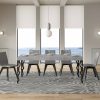 Tavolo allungabile 90X140/244 cm Karamay Premium Cemento telaio Antracite - immagine 3