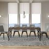 Tavolo allungabile 90x130/390 cm Karamay Premium noce telaio Antracite - immagine 3