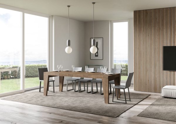 Tavolo allungabile 90x120/224 cm Naxy Premium Noce - immagine 3
