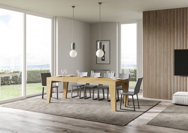 Tavolo allungabile 90x120/224 cm Naxy Premium Quercia Natura - immagine 3