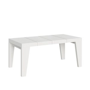 Tavolo allungabile 90x90/246 cm Naxy Premium Bianco Frassino