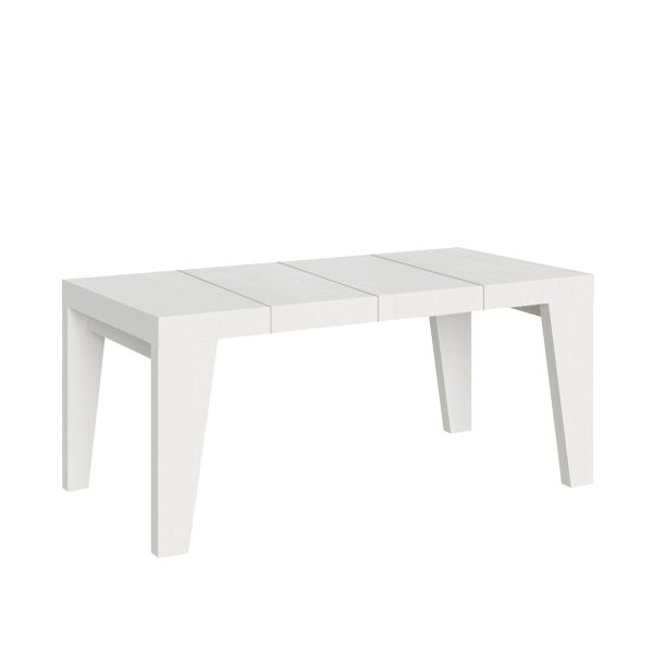 Tavolo allungabile 90x90/246 cm Naxy Premium Bianco Frassino