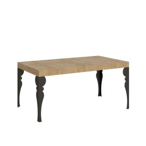 Tavolo allungabile 90x140/400 cm Paxon Premium quercia natura telaio Antracite