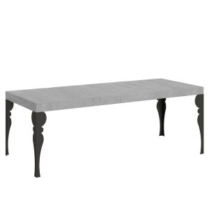 Tavolo allungabile 90x180/440 cm Paxon Premium cemento telaio Antracite