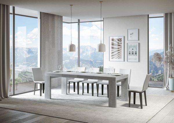 Tavolo allungabile 90x120/224 cm Roxell Premium Cemento - immagine 3