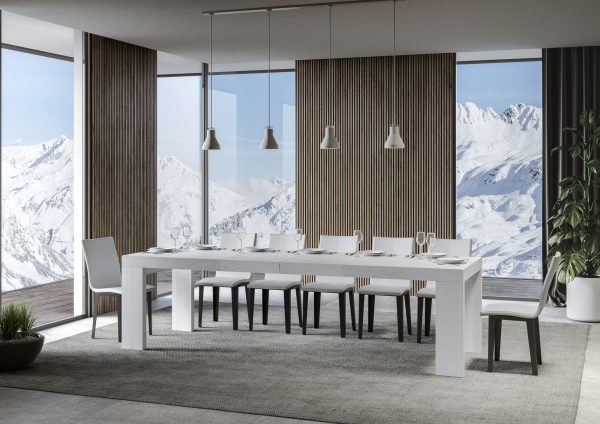 Tavolo allungabile 90x180/284 cm Roxell Premium Bianco Frassino - immagine 3