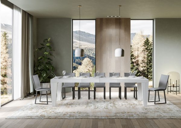 Tavolo allungabile 90x180/284 cm Spimbo Premium Bianco Frassino - immagine 3