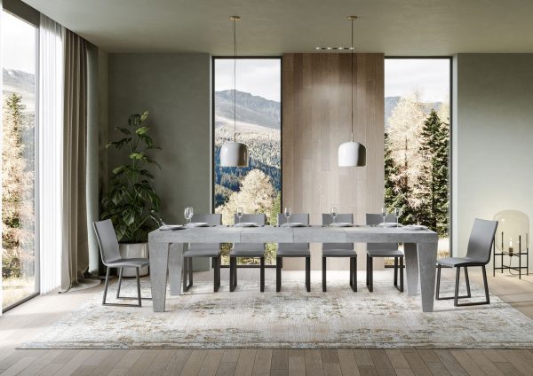 Tavolo allungabile 90x180/284 cm Spimbo Premium Cemento - immagine 3