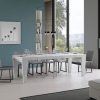 Tavolo allungabile 90x90/246 cm Spimbo Premium Bianco Frassino - immagine 3