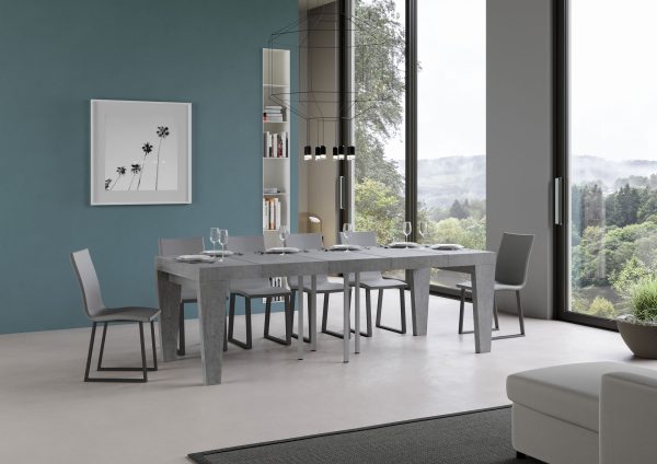 Tavolo allungabile 90x90/246 cm Spimbo Premium Cemento - immagine 3