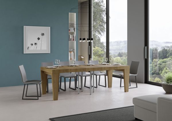 Tavolo allungabile 90x90/246 cm Spimbo Premium Quercia Natura - immagine 3