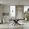 Tavolo allungabile 90x120/380 cm Volantis Premium cemento gambe antracite - immagine 4