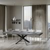 Tavolo allungabile 90x200/304 cm Volantis Premium Cemento telaio Antracite - immagine 4