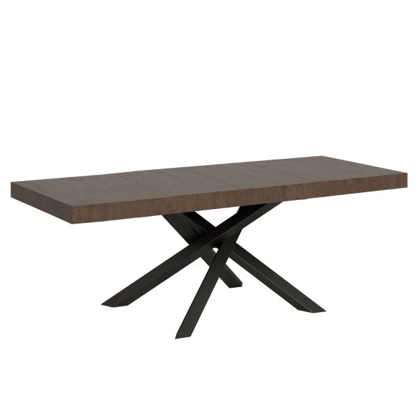 Tavolo allungabile 90x180/440 cm Volantis Premium noce telaio Antracite